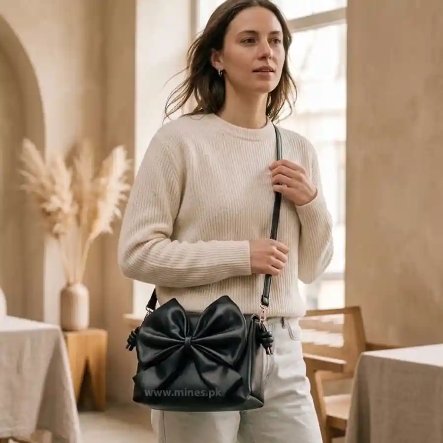 MINES — Midnight Bow Handbag — buy online Pakistan COD