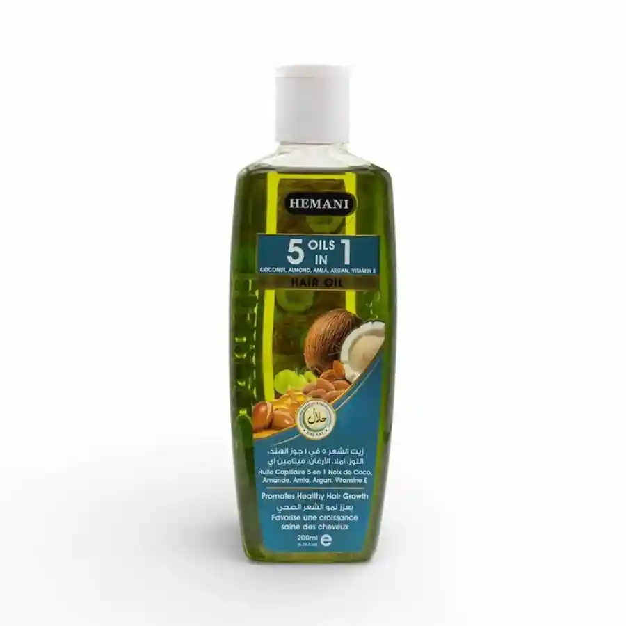 Hemani — 5 In 1 Herbal Hair Oil 200ml — buy online Pakistan COD