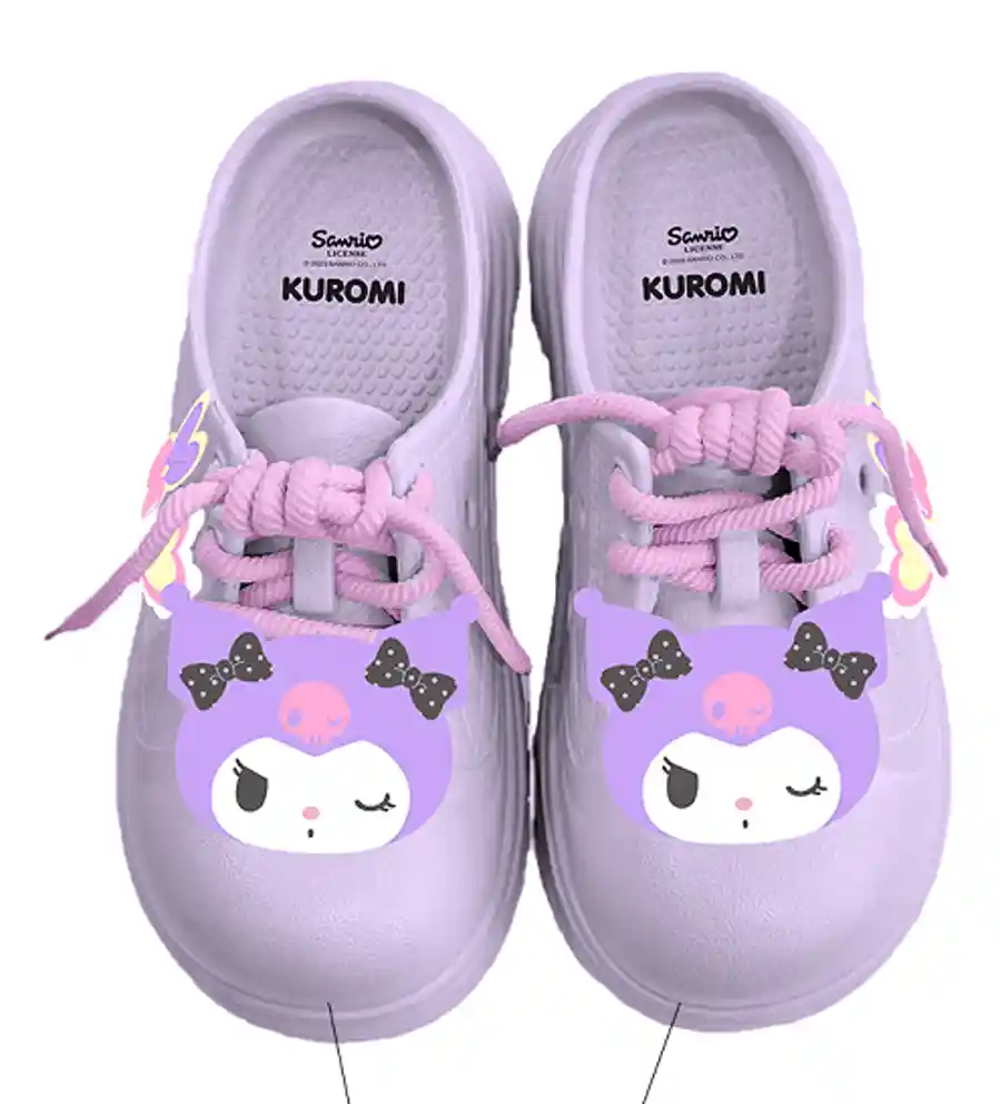 Miniso — (37-38) Kuromi Lace Up Clogs — buy online Pakistan COD