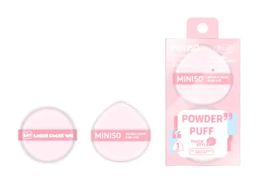 Miniso — Bloom & Glow Series Cushion Puff Set (2 pcs) — buy online Pakistan COD