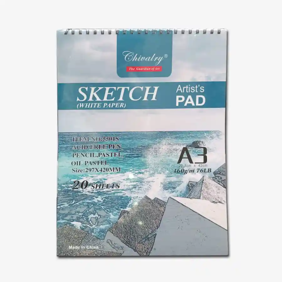 Chivalry sketch White Paper Artist Pad 20 Sheets A3 — buy online Pakistan COD