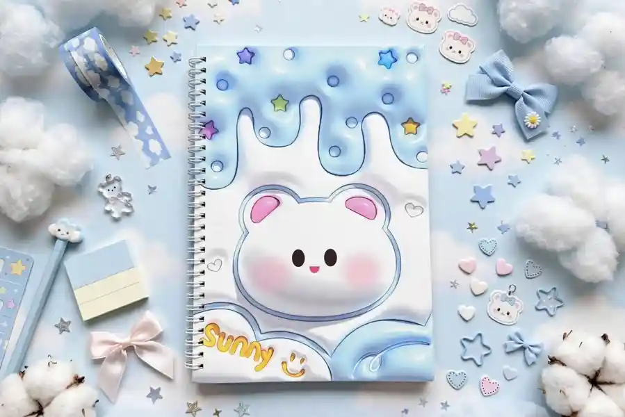 Bunny Sunny 3D - Notebook/Journal (B5) — buy online Pakistan COD