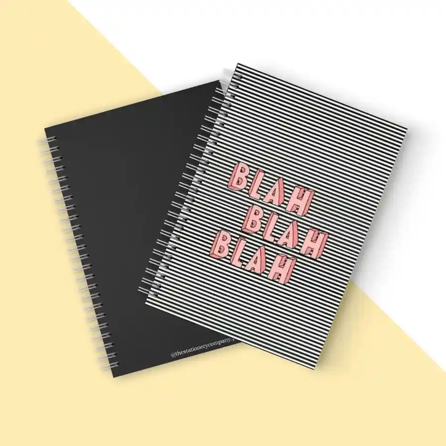 Blah-Blah-Blah Cover Spiral Notebook Style One — buy online Pakistan COD