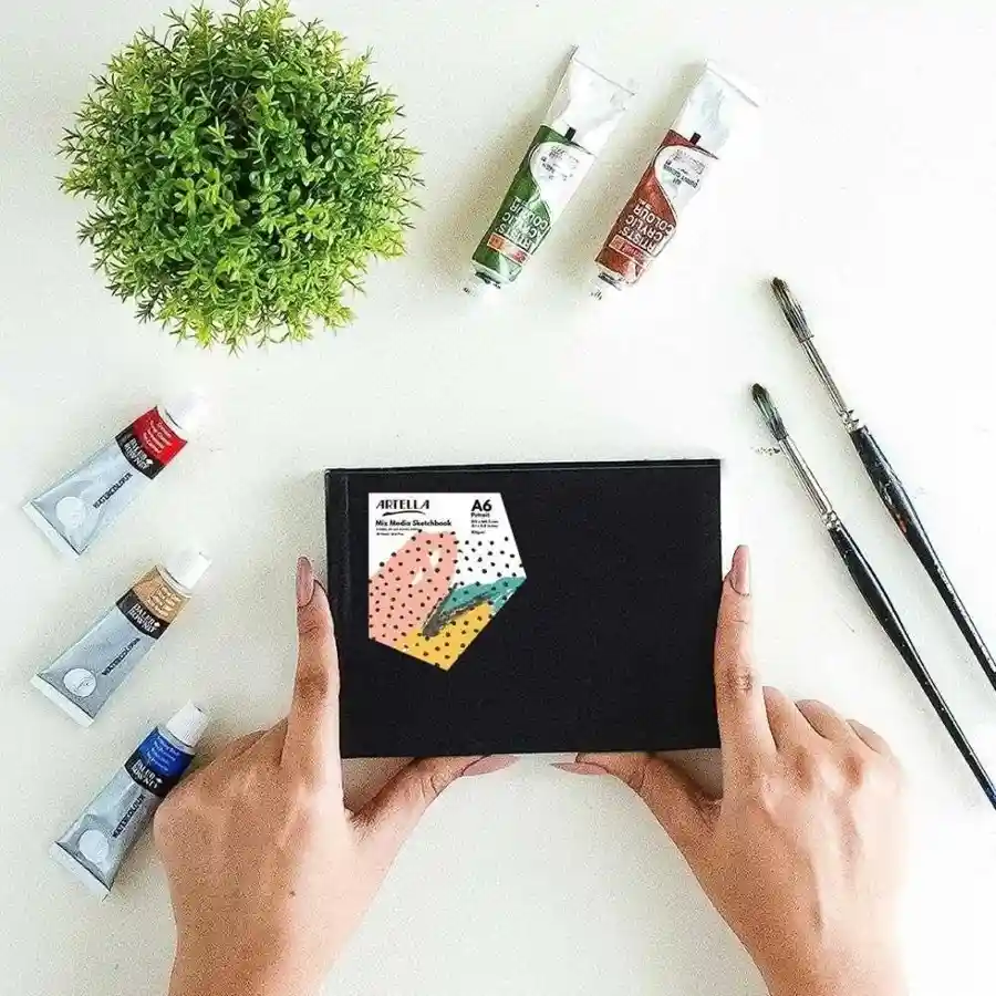 Artella Mix Media Sketchbook A6 Size 250gsm 32 Sheets For Acrylic Oil & Watercolor — buy online Pakistan COD