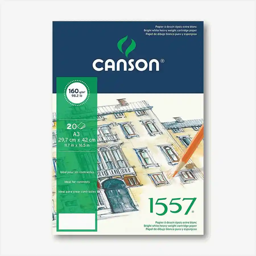Canson 1557 Sketch & Drawing Pad A3 160gsm — buy online Pakistan COD