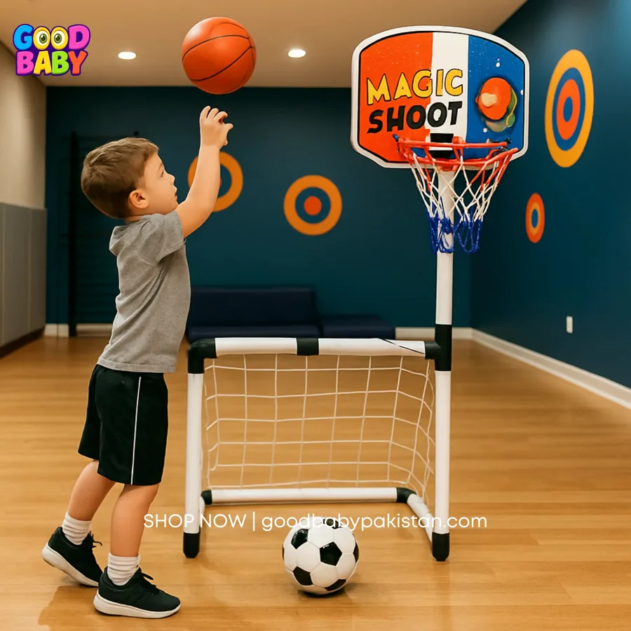 Goodbaby — 2-in-1 Sports Goal Set – Football & Basketball — buy online Pakistan COD