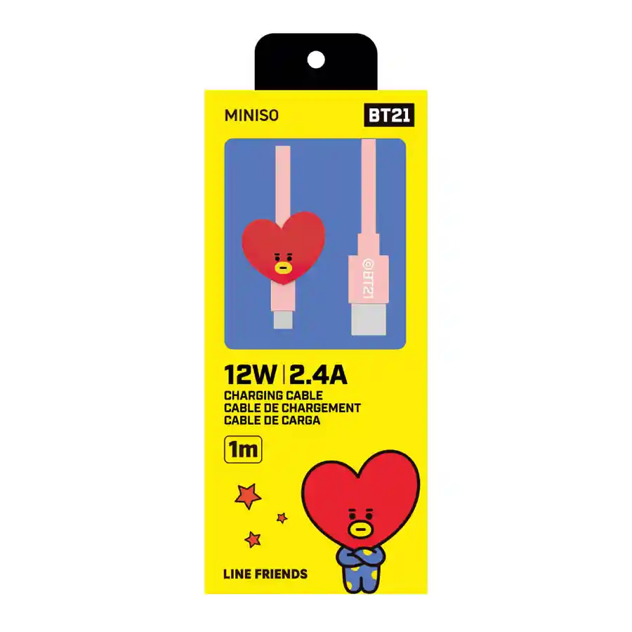 Miniso — BT21 Collection 8 pin Charging Cable (TATA) (IPHONE) — buy online Pakistan COD