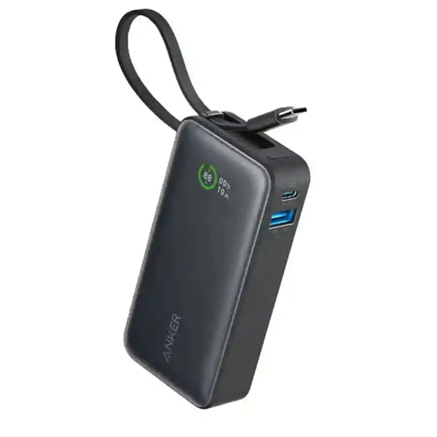 Anker Nano Power Bank, (10,000mah, 30w Built-In USB-C Cable) — buy online Pakistan COD