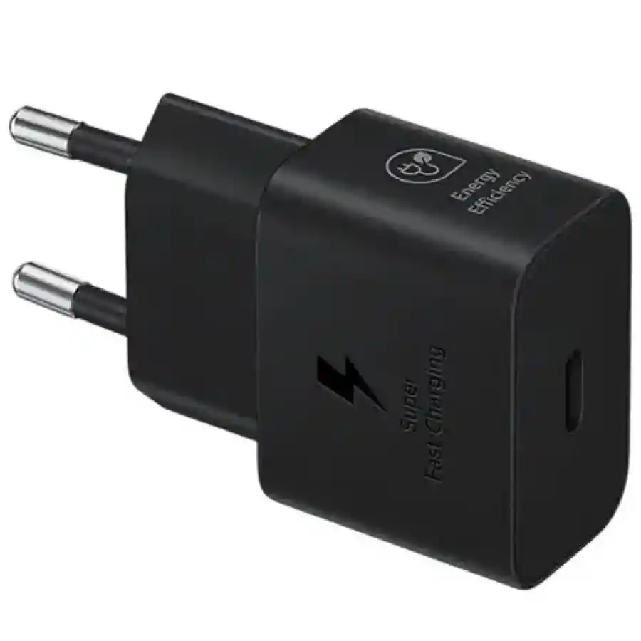 Samsung 25W Power Adapter Without Cable 2 Pin EU Plug New Version — buy online Pakistan COD
