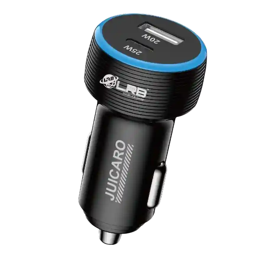 LRB-302 Juicaro 45W Dual Port Car Charger — buy online Pakistan COD