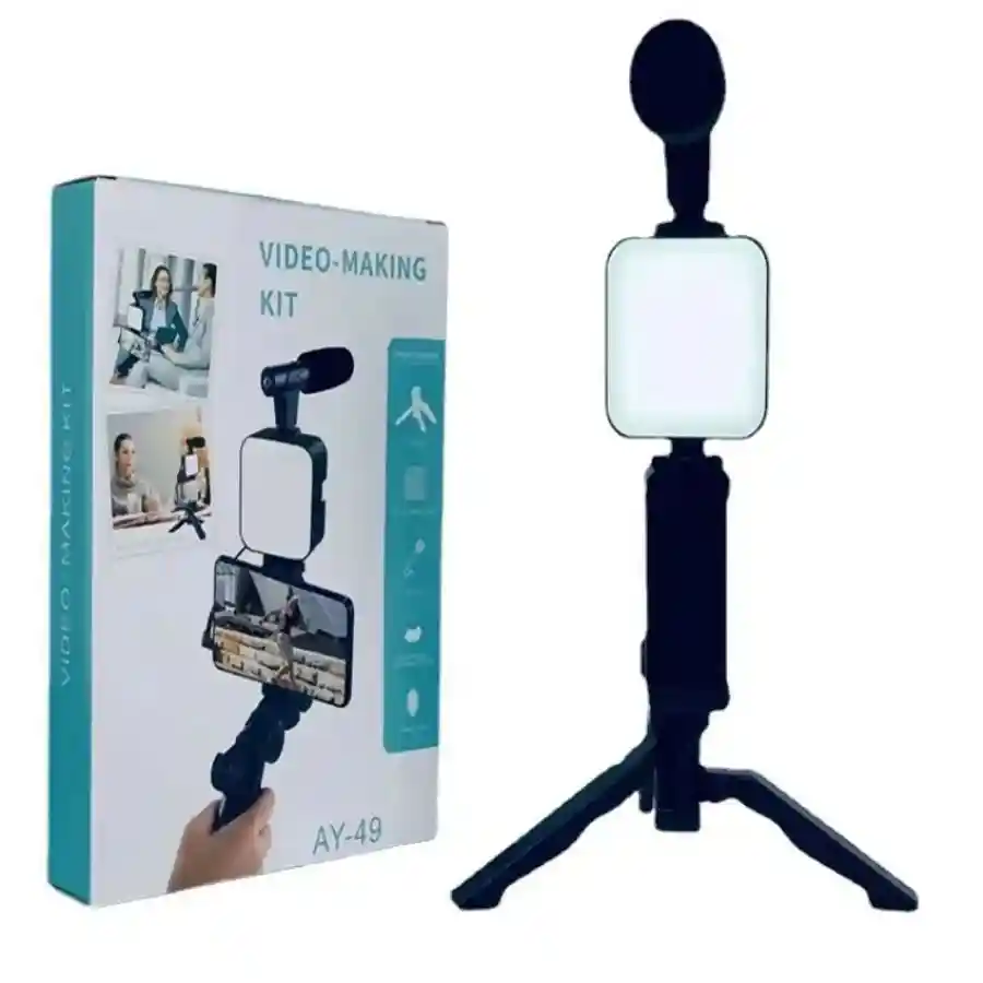 AY-49 Mobile Phone Vlog Selfie Stick Short Video Live Broadcast Fill Light Bracket Video Conference LED Mini Photography Light — buy online Pakistan COD