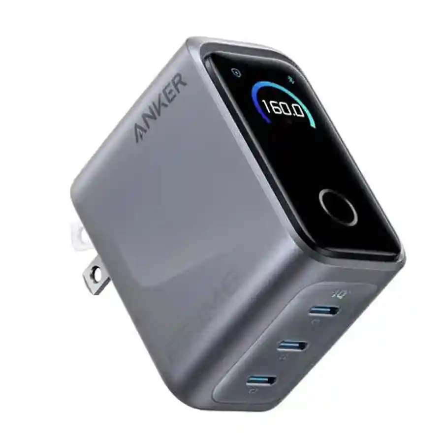 Anker Prime 3-Ports 160w Smart Display GaN Smart Fast Charger — buy online Pakistan COD