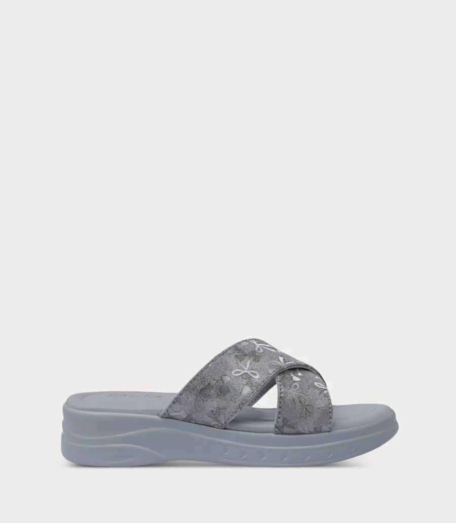 Borjan — Girl Slipper-SILVER — buy online Pakistan COD