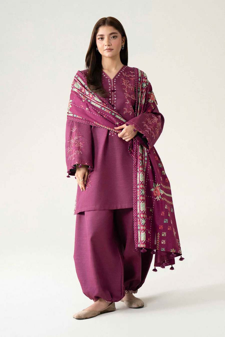 Nishat Linen — 3 Piece - Printed Embroidered Suit - U3PE-NISHA26WV1-111 — buy online Pakistan COD