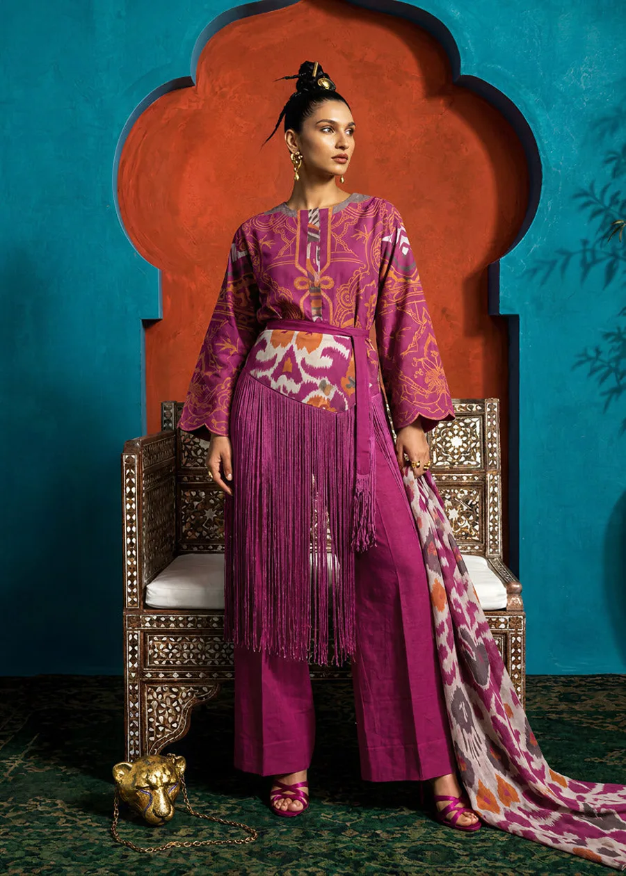 Bonanza Satrangi — Royal Plum - 3 Pc (WU3PPBW26LI9O79) — buy online Pakistan COD